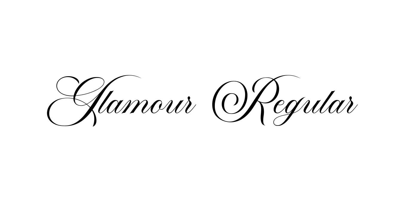 Glamour Regular Font Preview