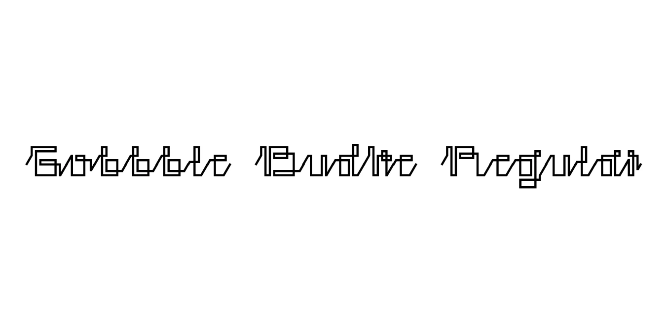 Gobbble Budke Regular Font Preview