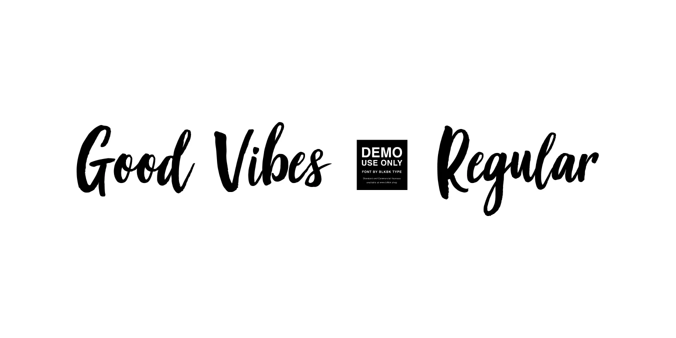 Good Vibes - Regular Font Preview