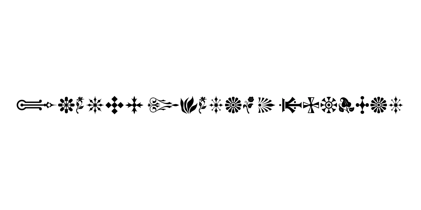 Gothic Extras B Regular Font Preview
