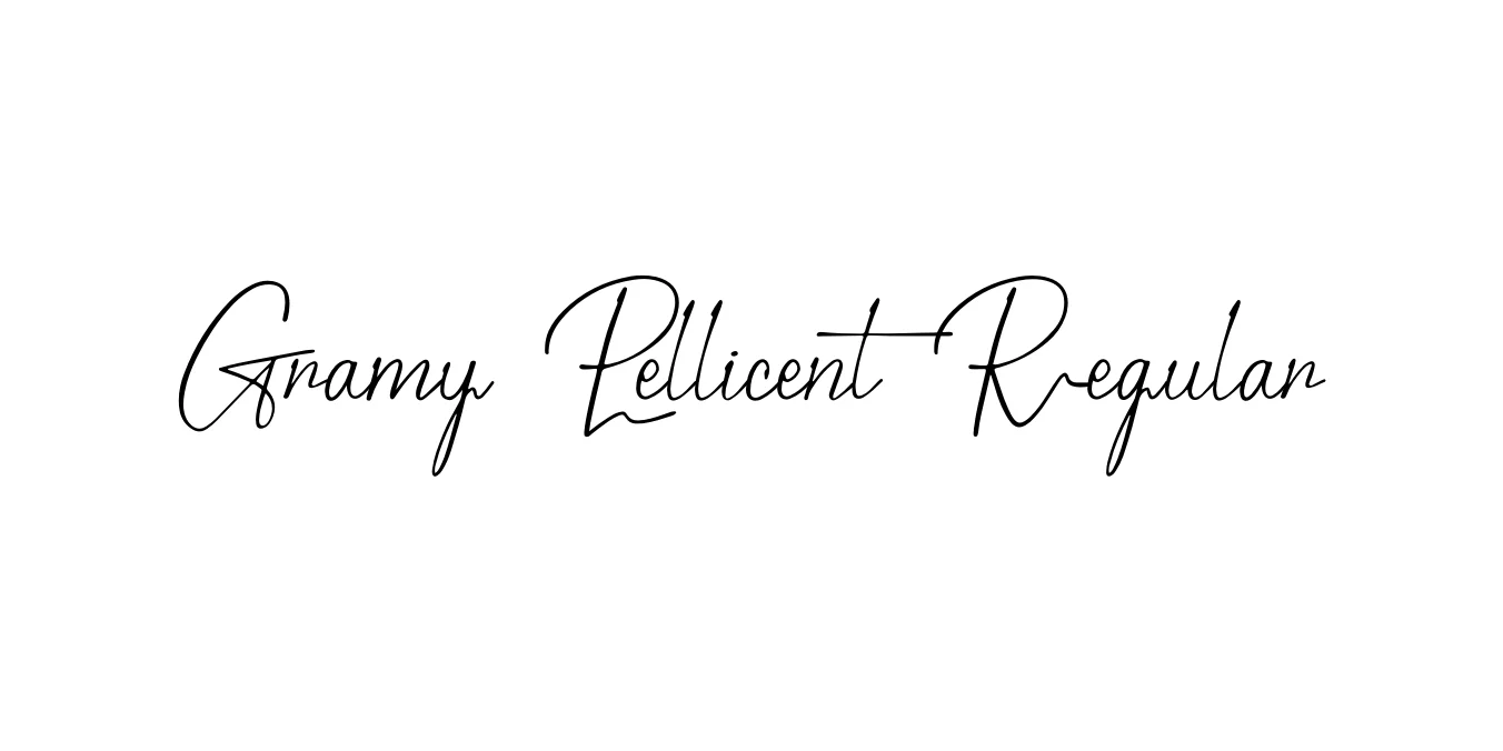 Gramy Pellicent Regular Font Preview