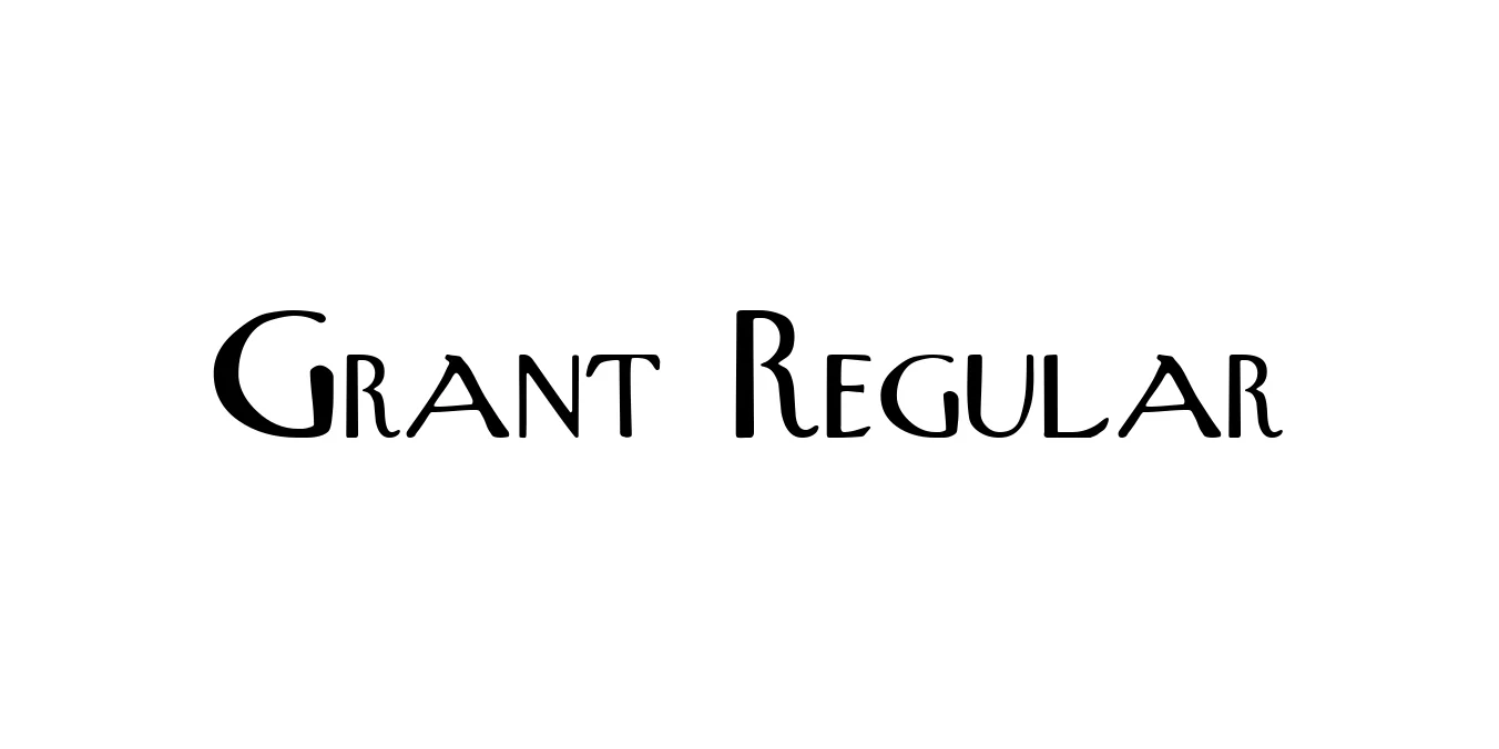 Grant Regular Font Preview