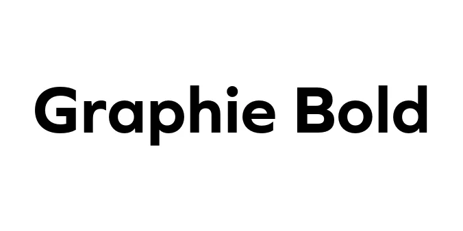 Graphie Bold Font Preview