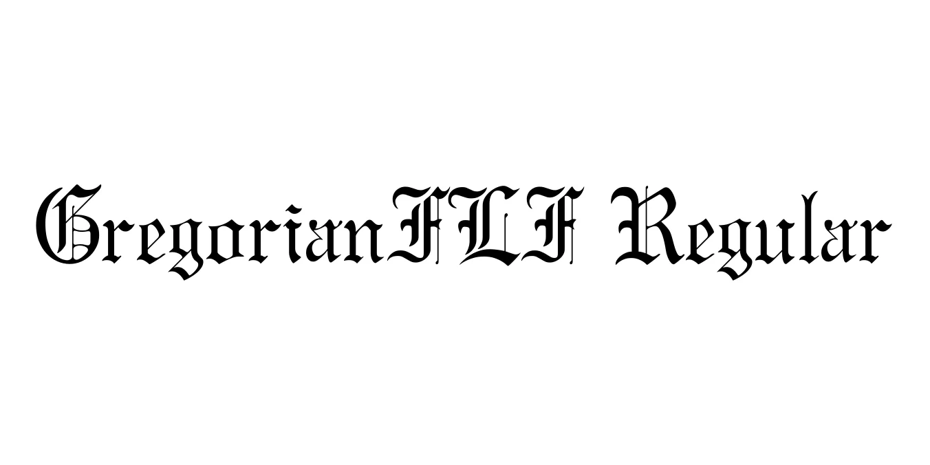 GregorianFLF Regular Font Preview