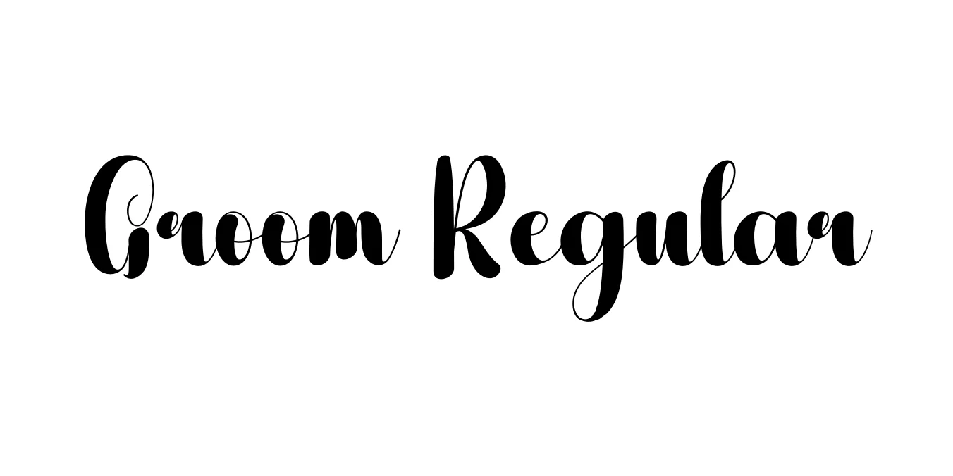 Groom Regular Font Preview