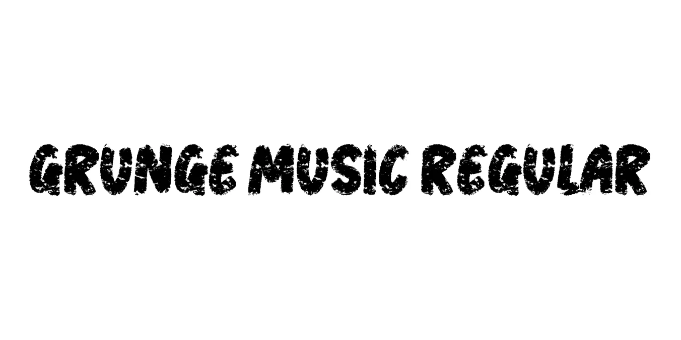 Grunge Music Regular Font Preview