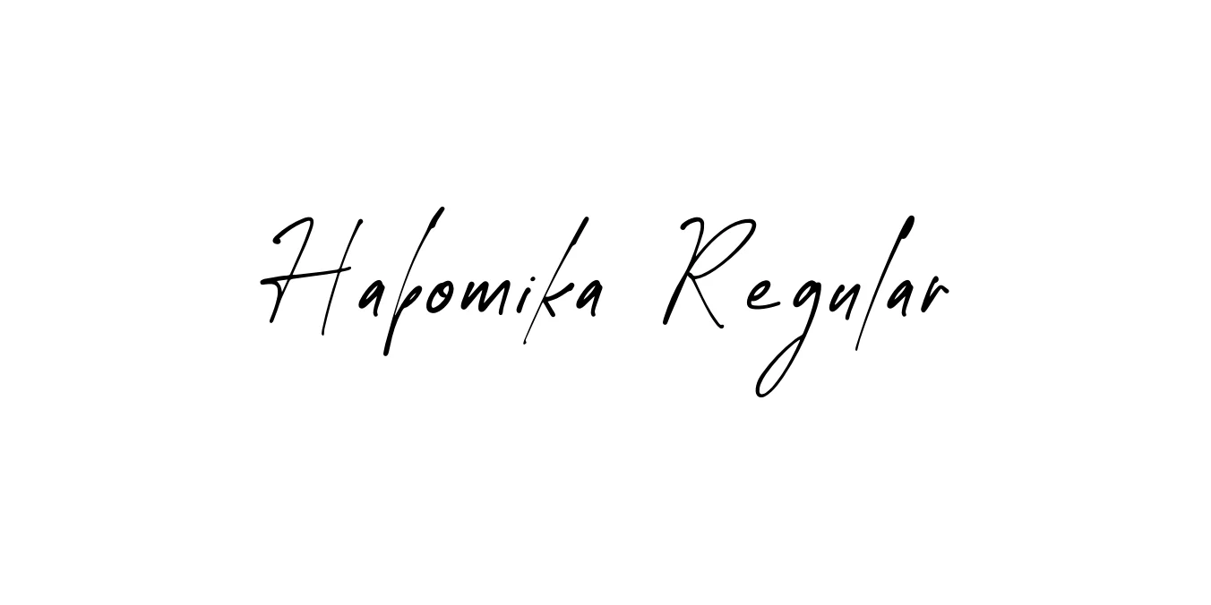 Habomika Regular Font Preview