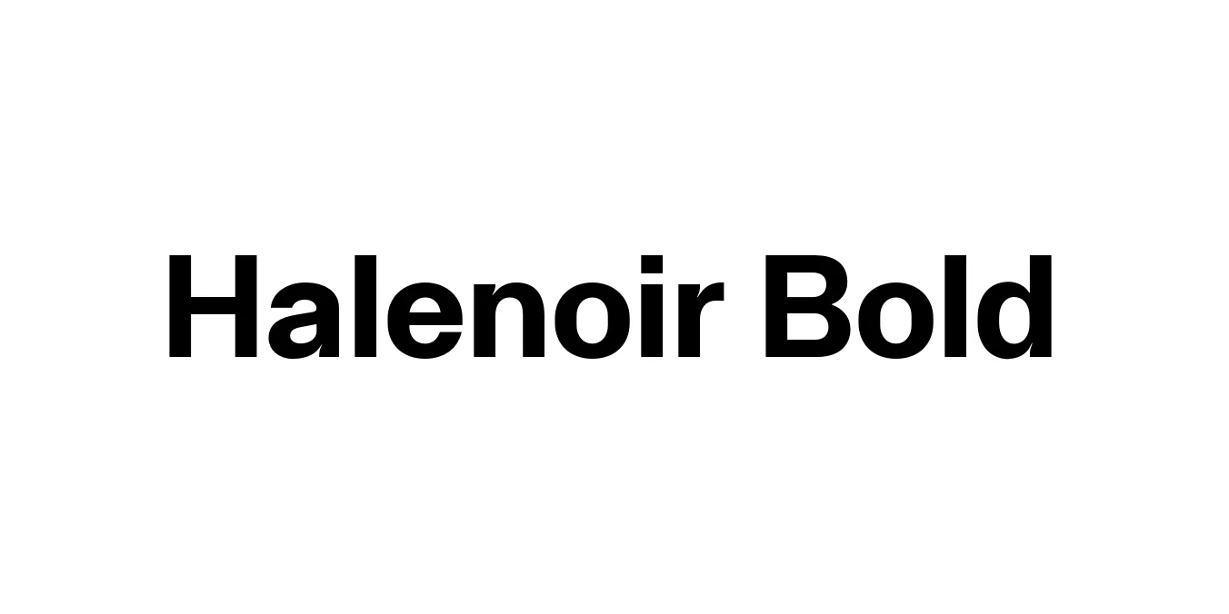 Halenoir Bold Font Preview