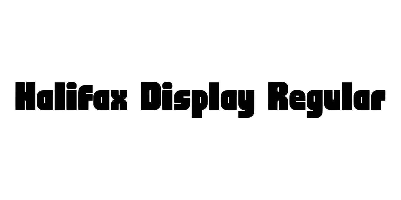 Halifax Display Regular Font Preview