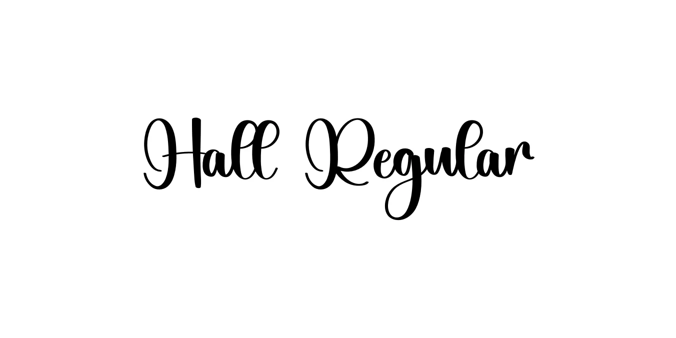 Hall Regular Font Preview