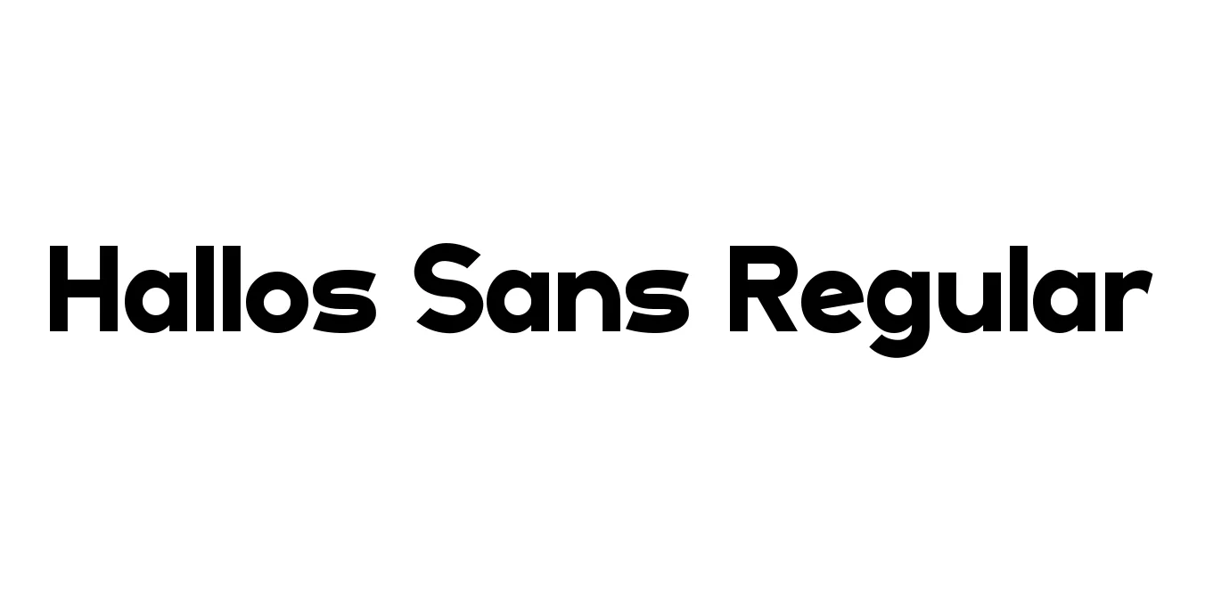 Hallos Sans Regular Font Preview