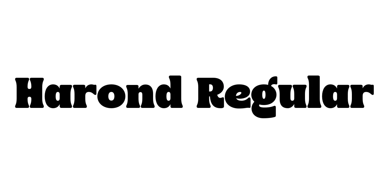 Harond Regular Font Preview
