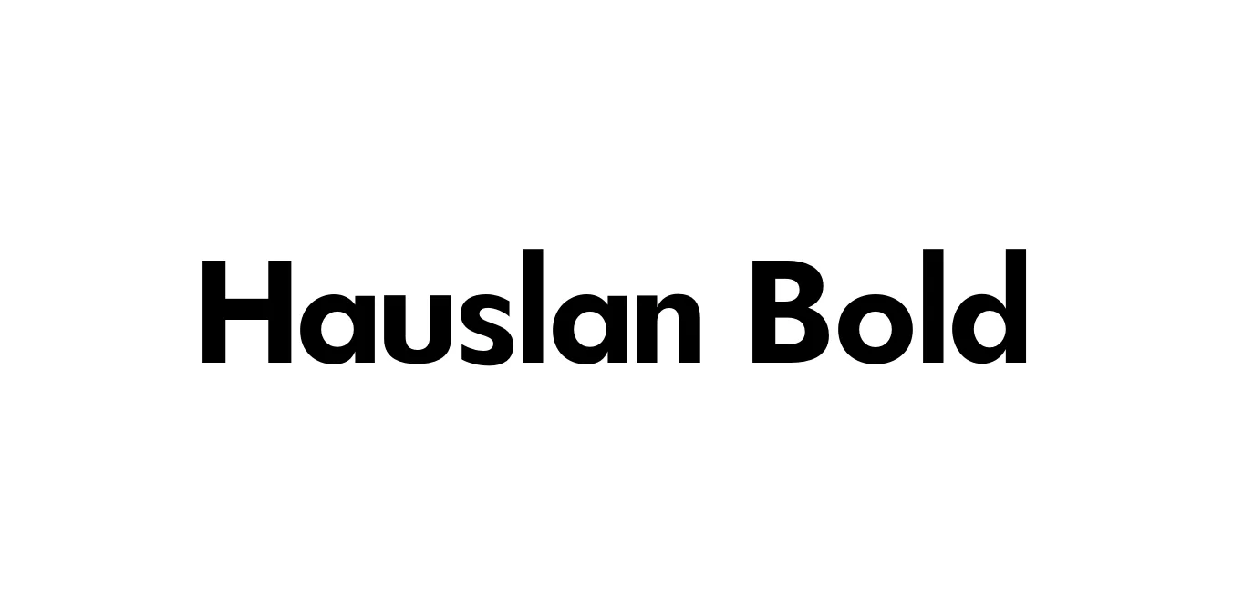 Hauslan Bold Font Preview