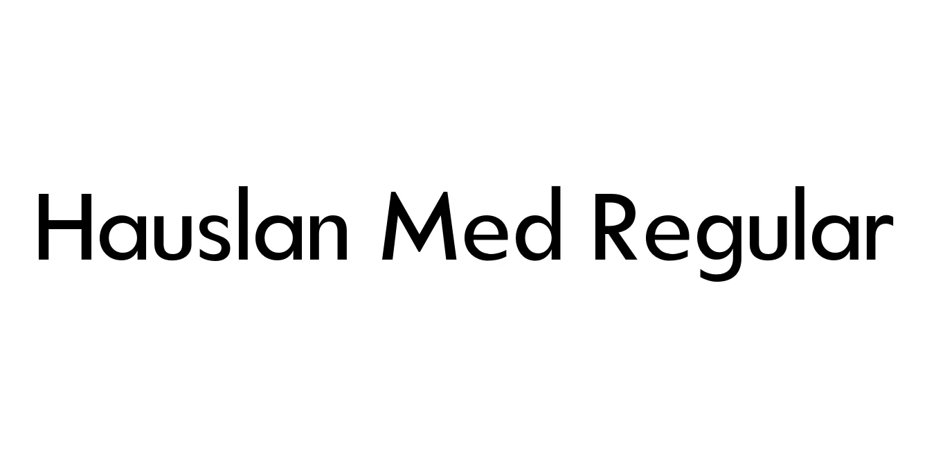 Hauslan Med Regular Font Preview