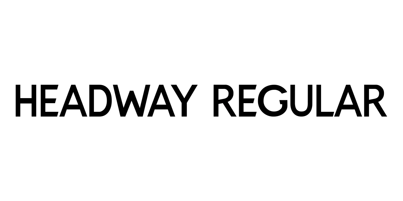 HEADWAY Regular Font Preview