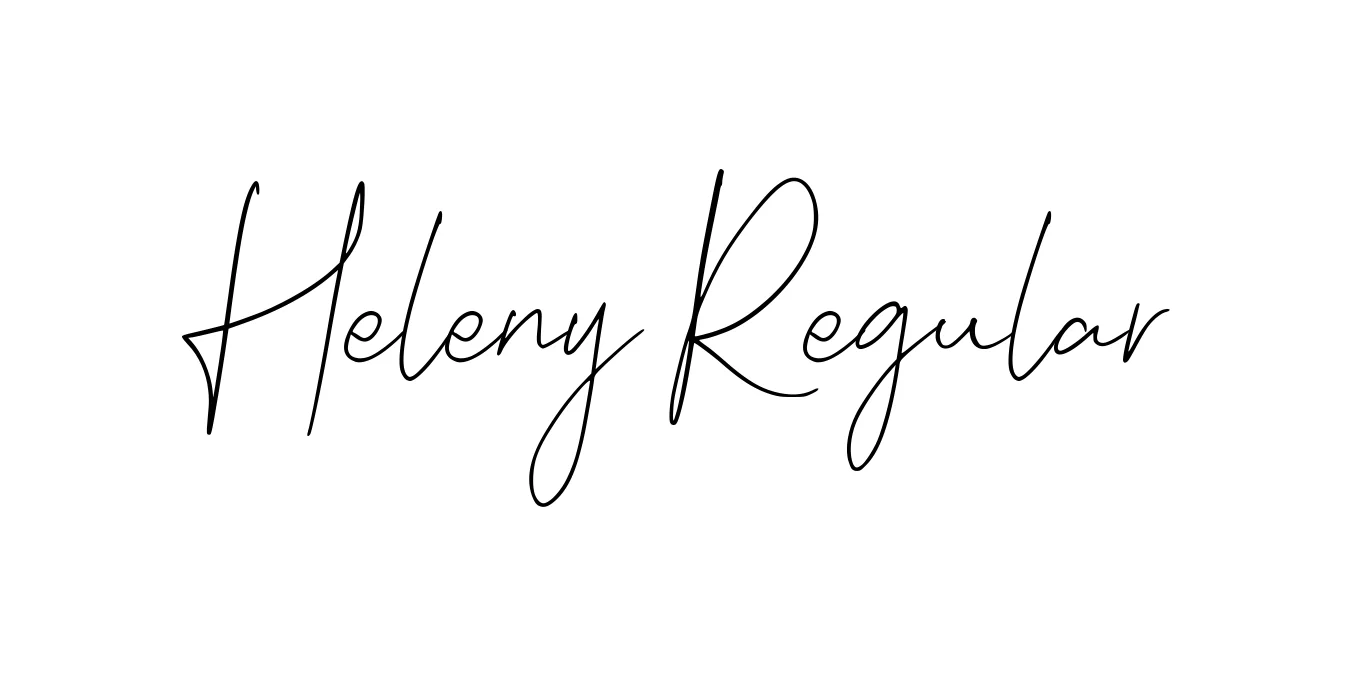 Heleny Regular Font Preview