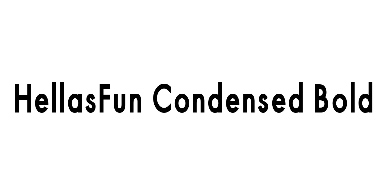 HellasFun Condensed Bold Font Preview