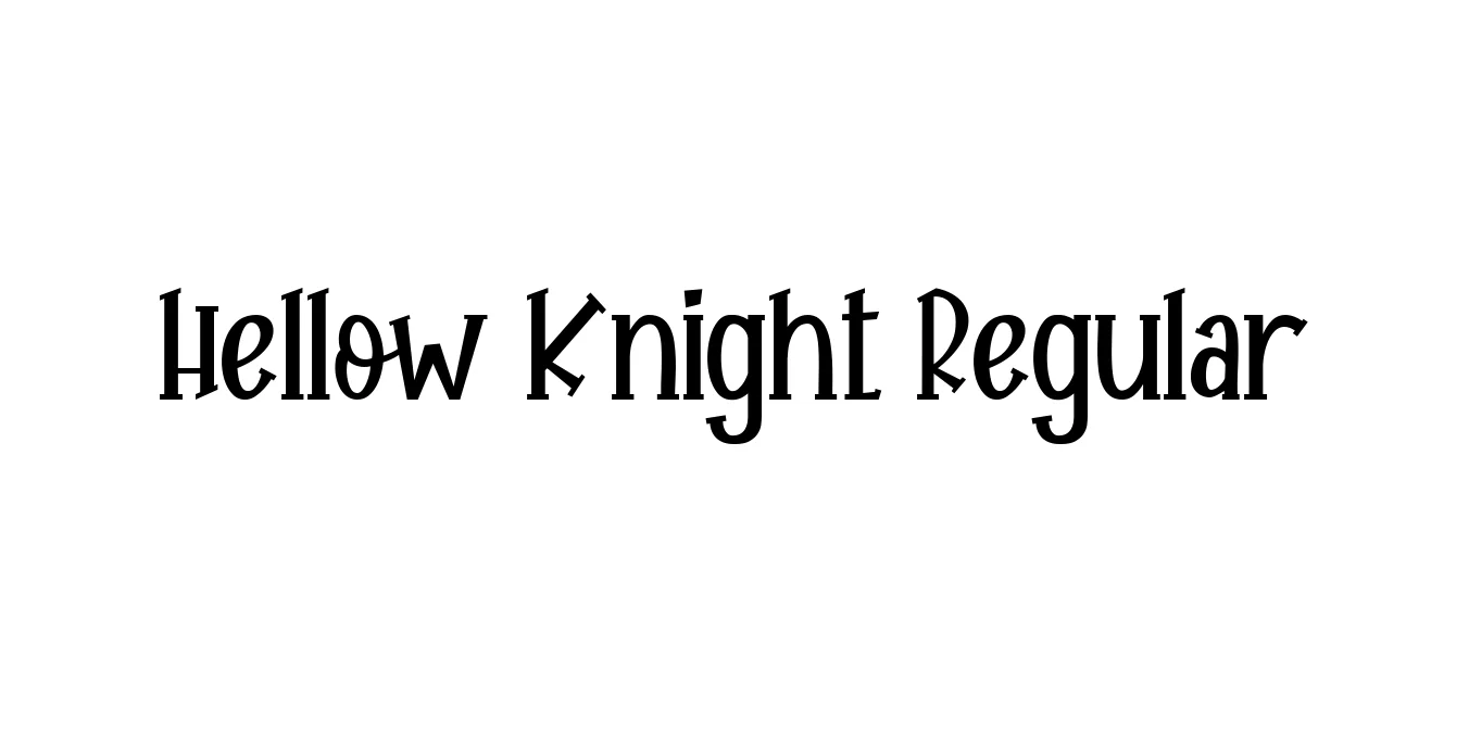 Hellow Knight Regular Font Preview
