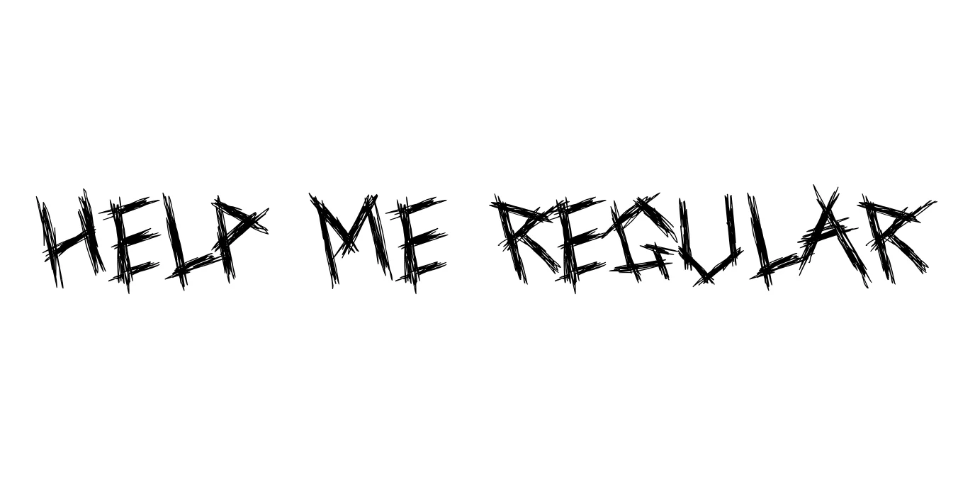 Help Me Regular Font Preview