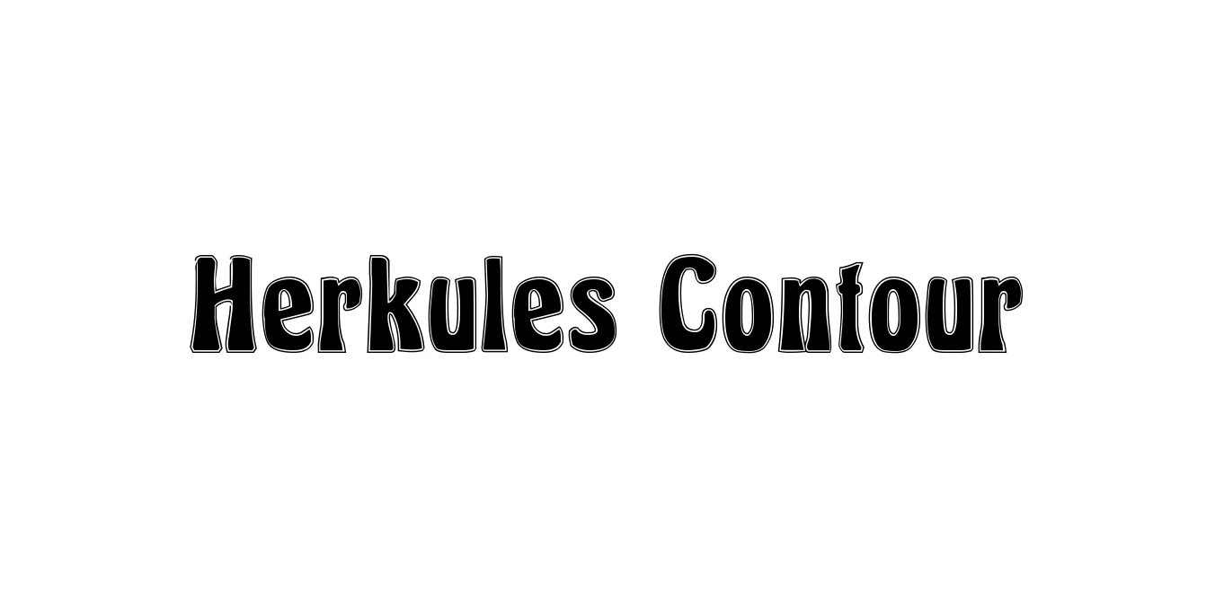 Herkules Contour Font Preview