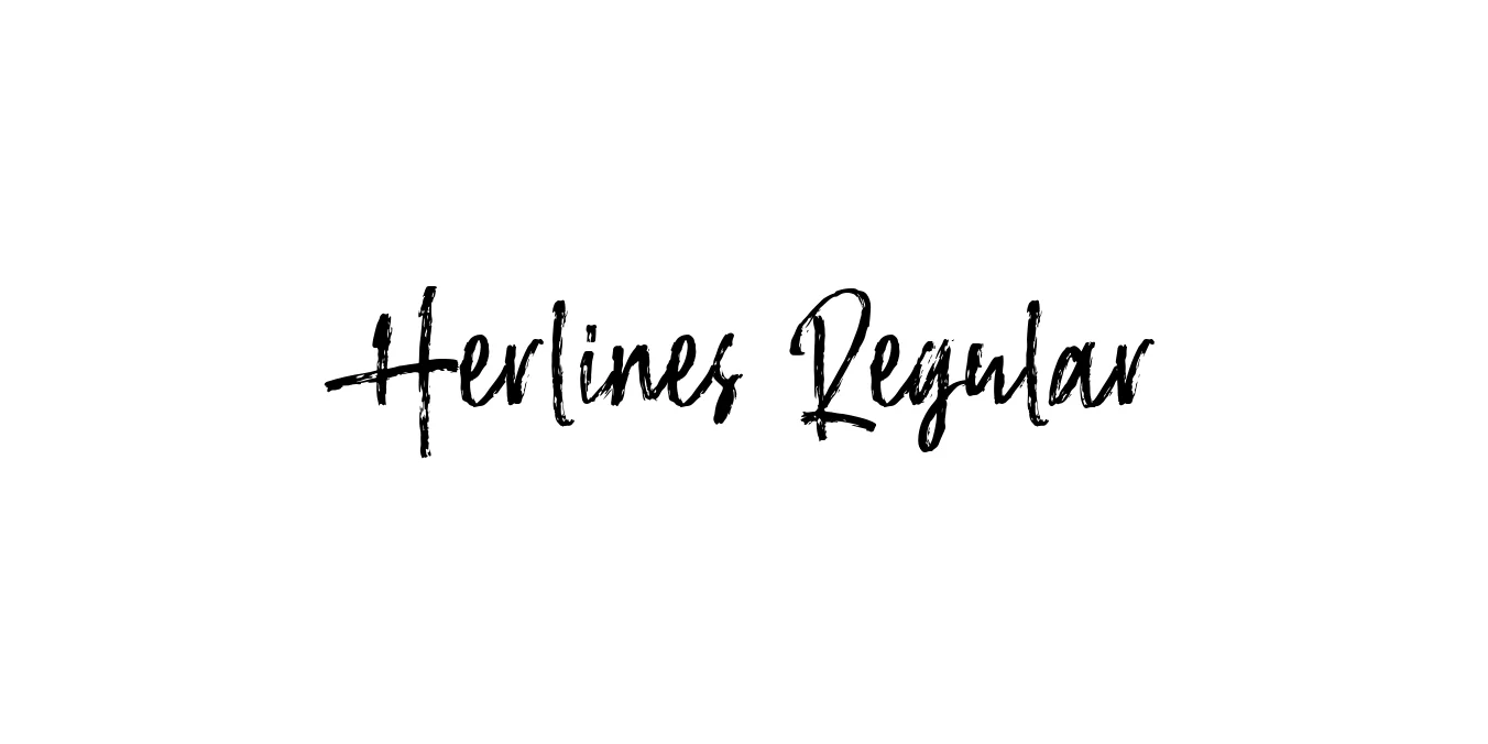 Herlines Regular Font Preview