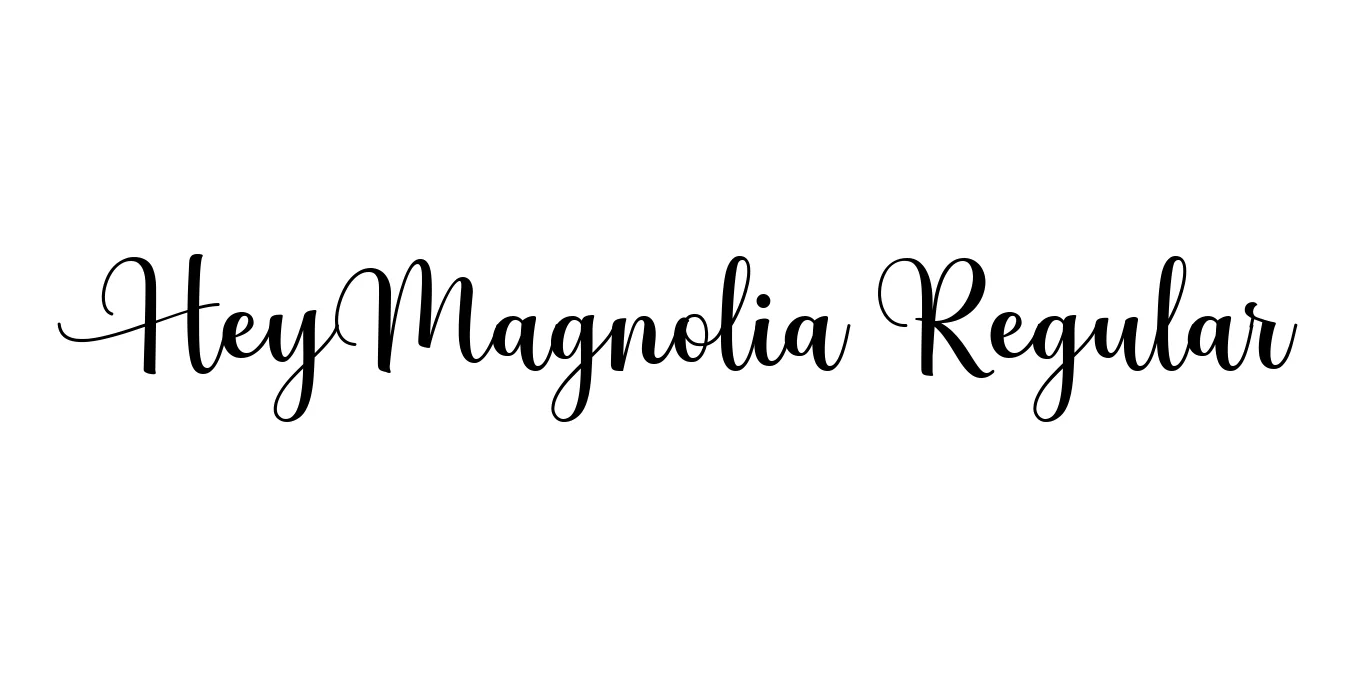 HeyMagnolia Regular Font Preview