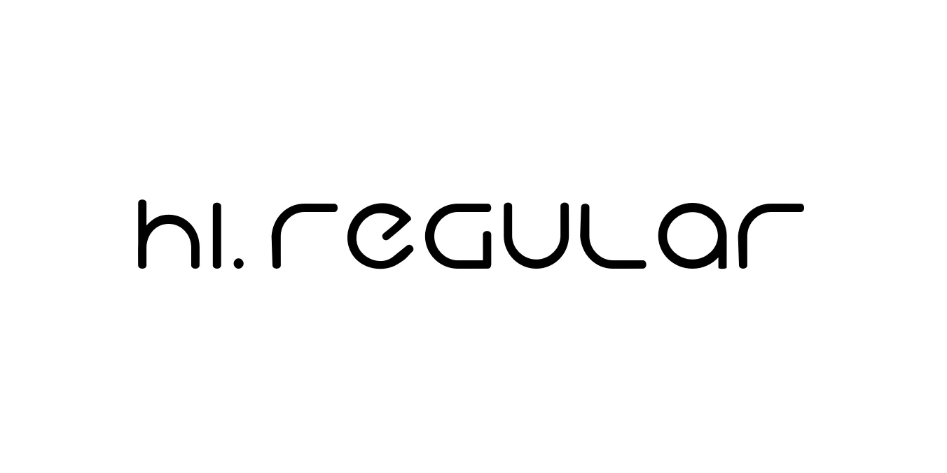 Hi. Regular Font Preview