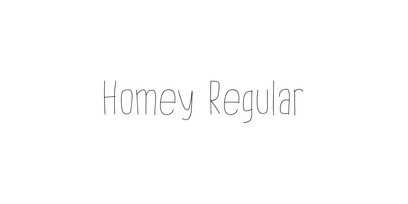 Homey Regular Font Preview