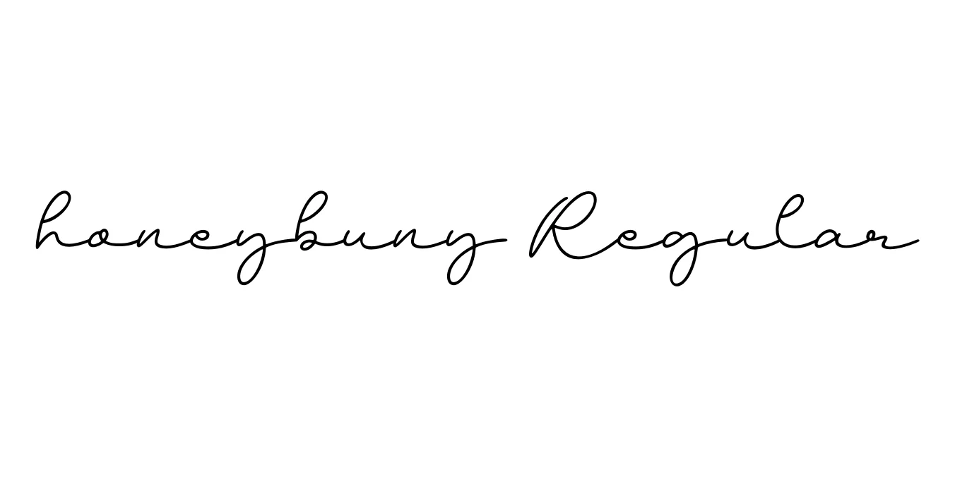 honeybuny Regular Font Preview