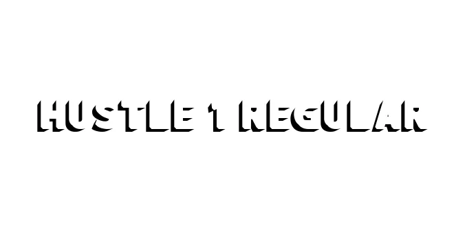 hustle 1 Regular Font Preview