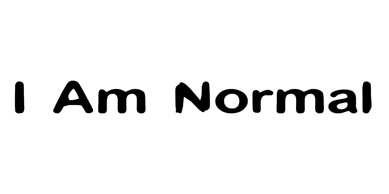 I Am Normal Font Preview