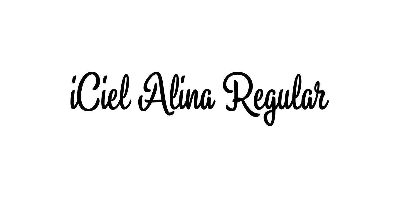iCiel Alina Regular Font Preview