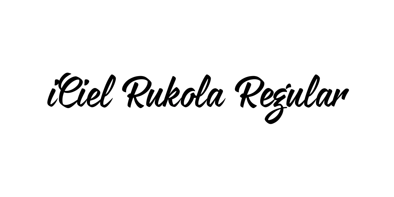 iCiel Rukola Regular Font Preview