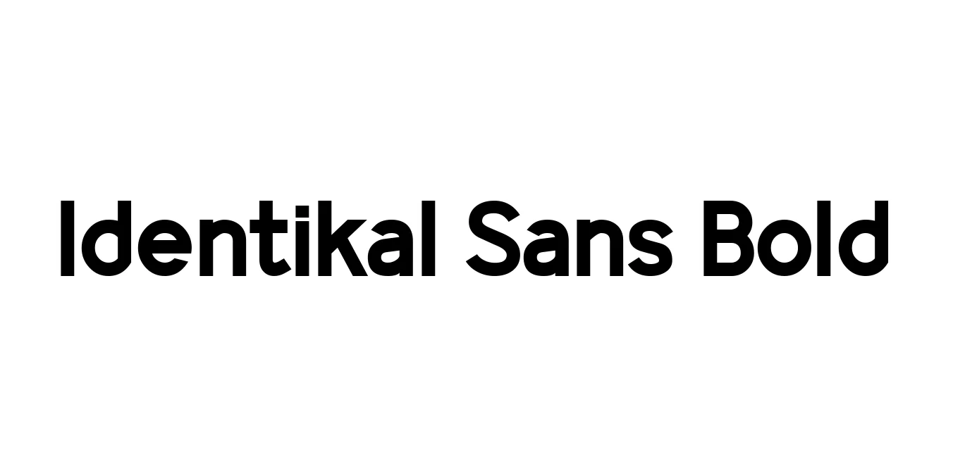 Identikal Sans Bold Font Preview