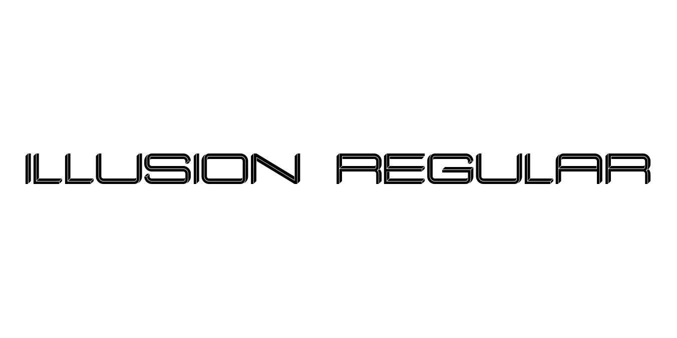 Illusion Regular Font Preview