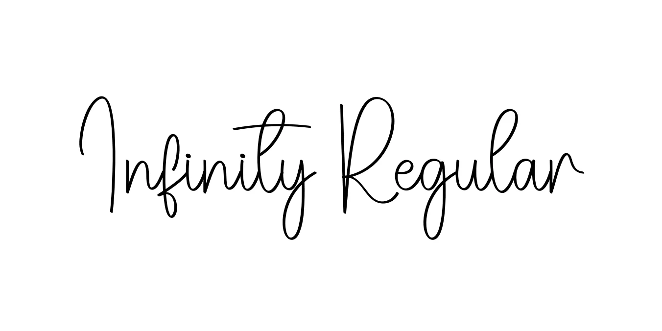 Infinity Regular Font Preview