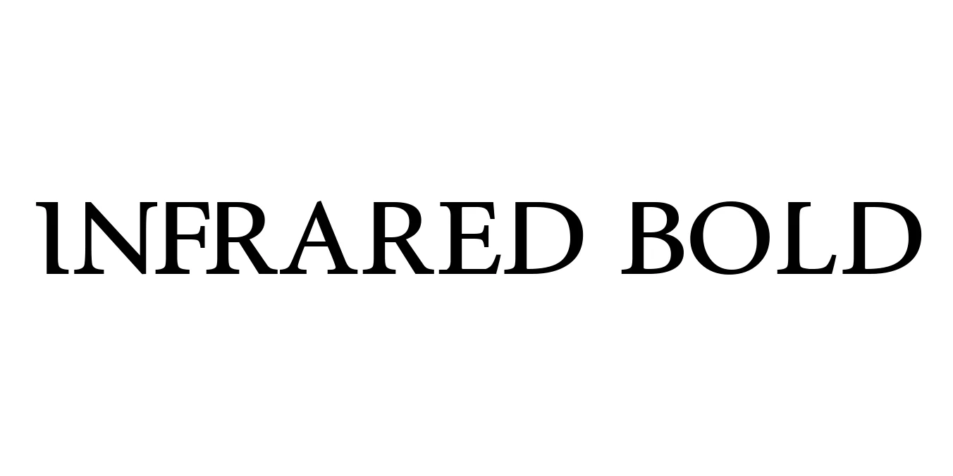 InfraRed Bold Font Preview