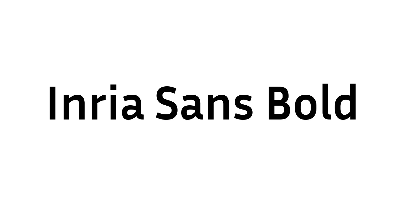 Inria Sans Bold Font Preview