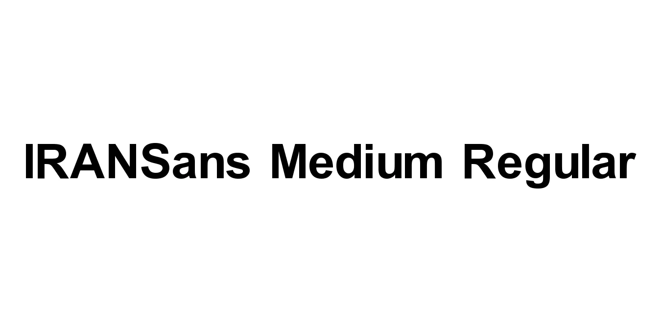 IRANSans Medium Regular Font Preview