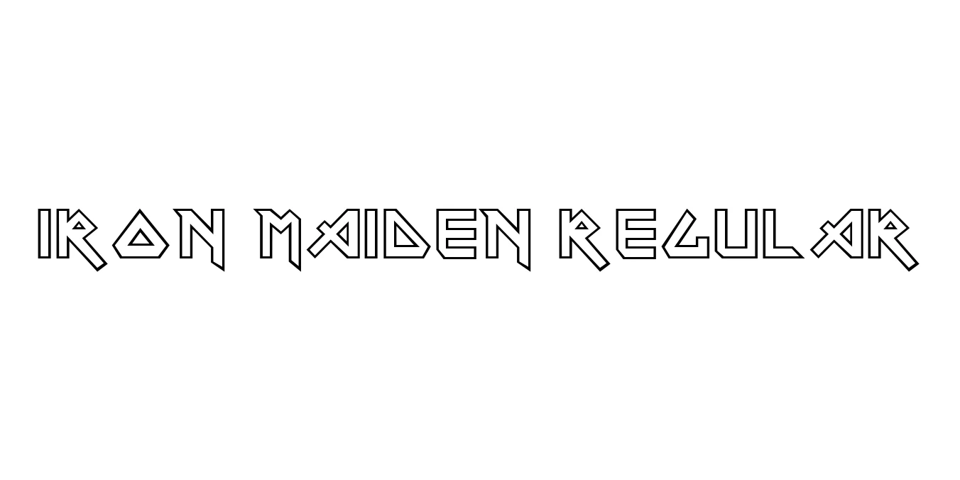 Iron Maiden Regular Font Preview