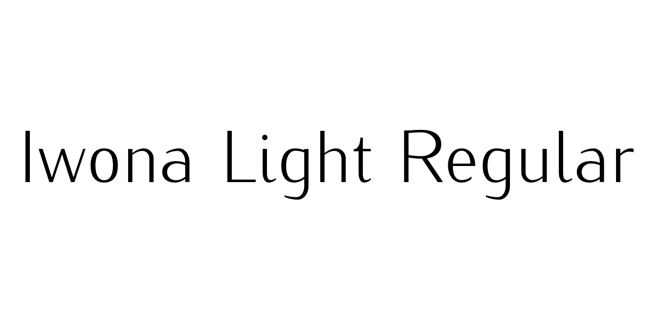 Iwona Light Regular Font Preview