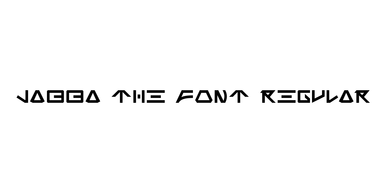Jabba the Font Regular Font Preview