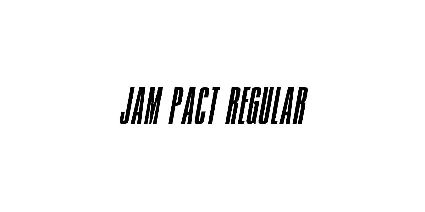 Jam Pact Regular Font Preview