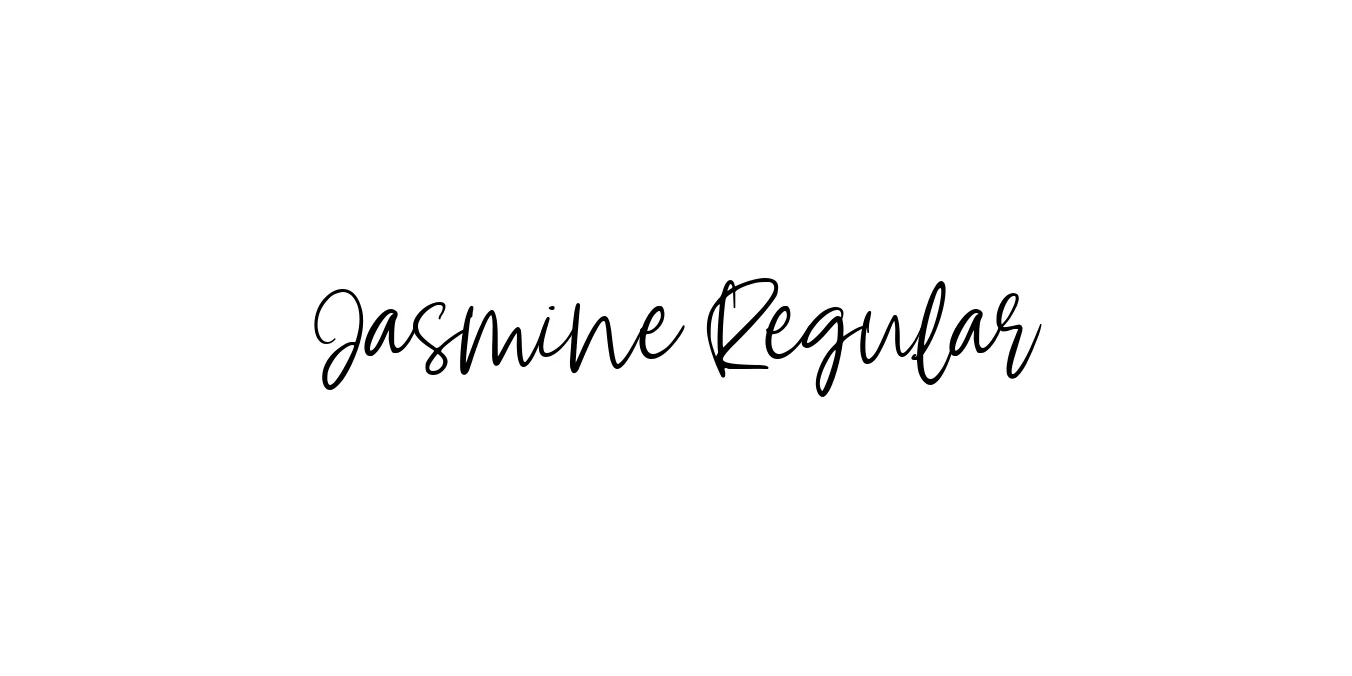 Jasmine Regular Font Preview