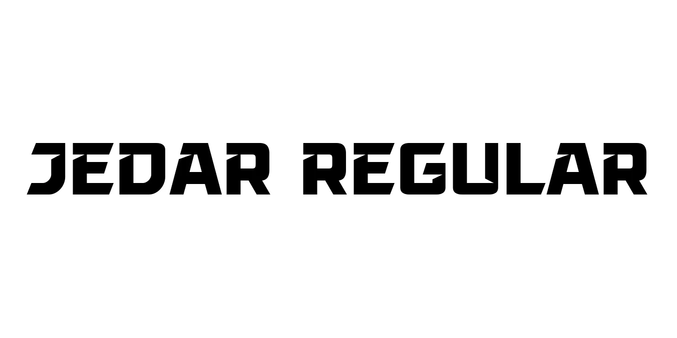 Jedar Regular Font Preview