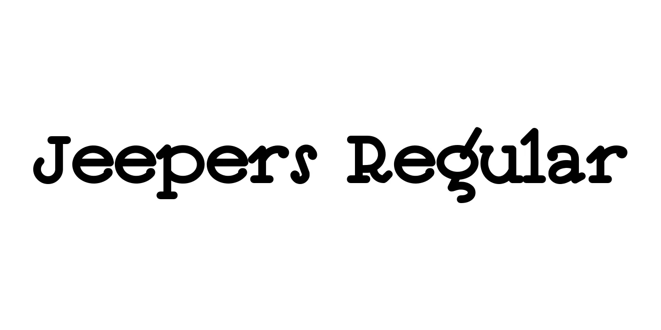 Jeepers Regular Font Preview