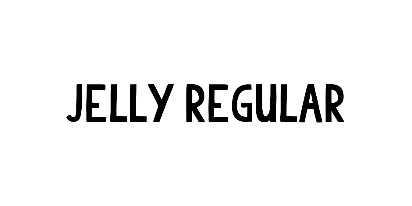 Jelly Regular Font Preview