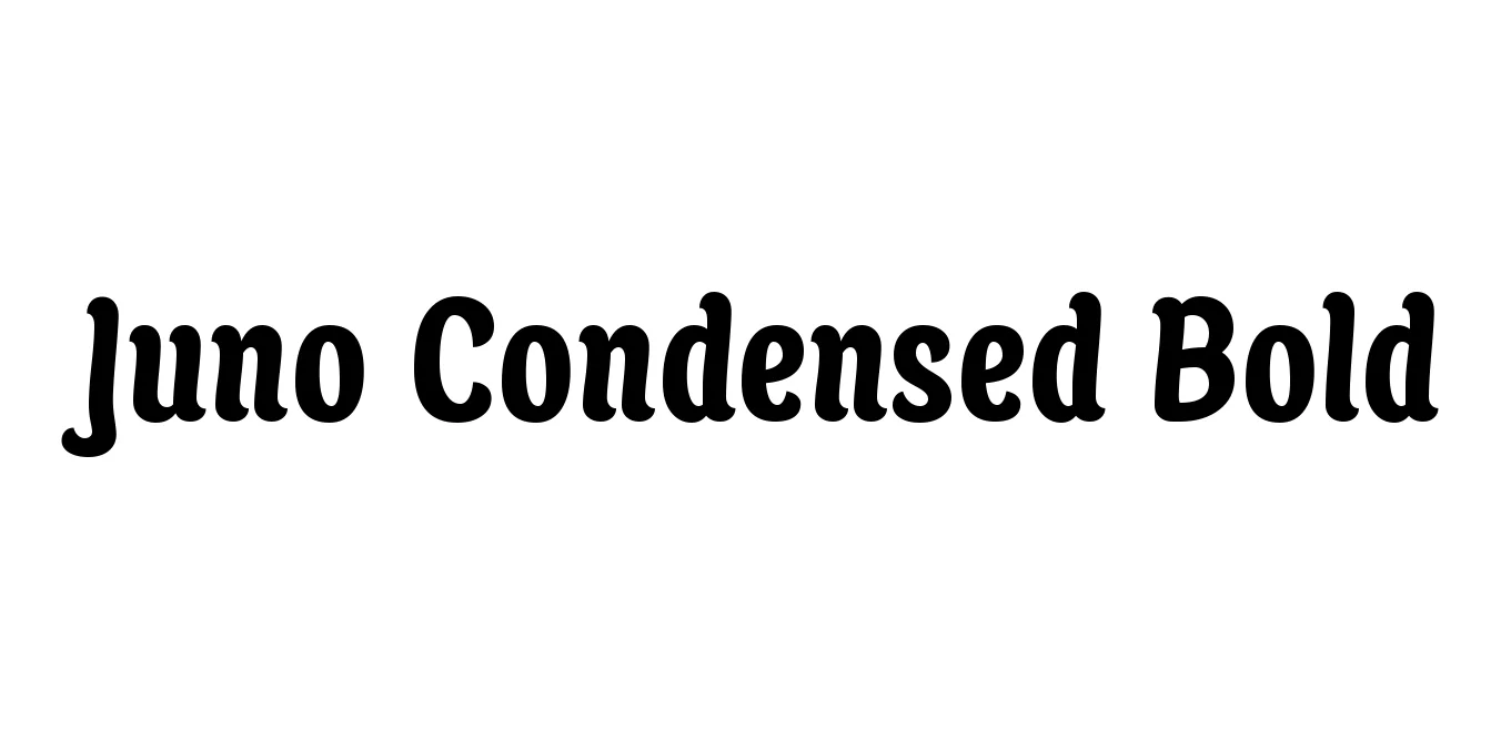 Juno Condensed Bold Font Preview