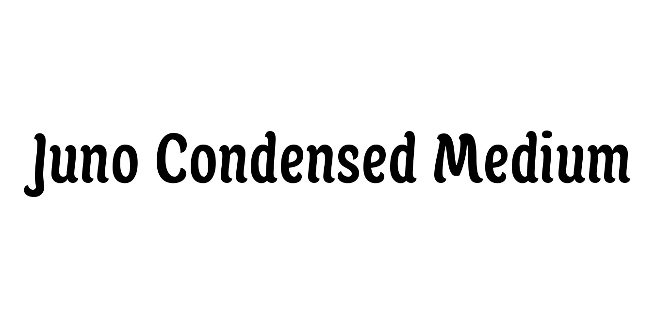 Juno Condensed Medium Font Preview