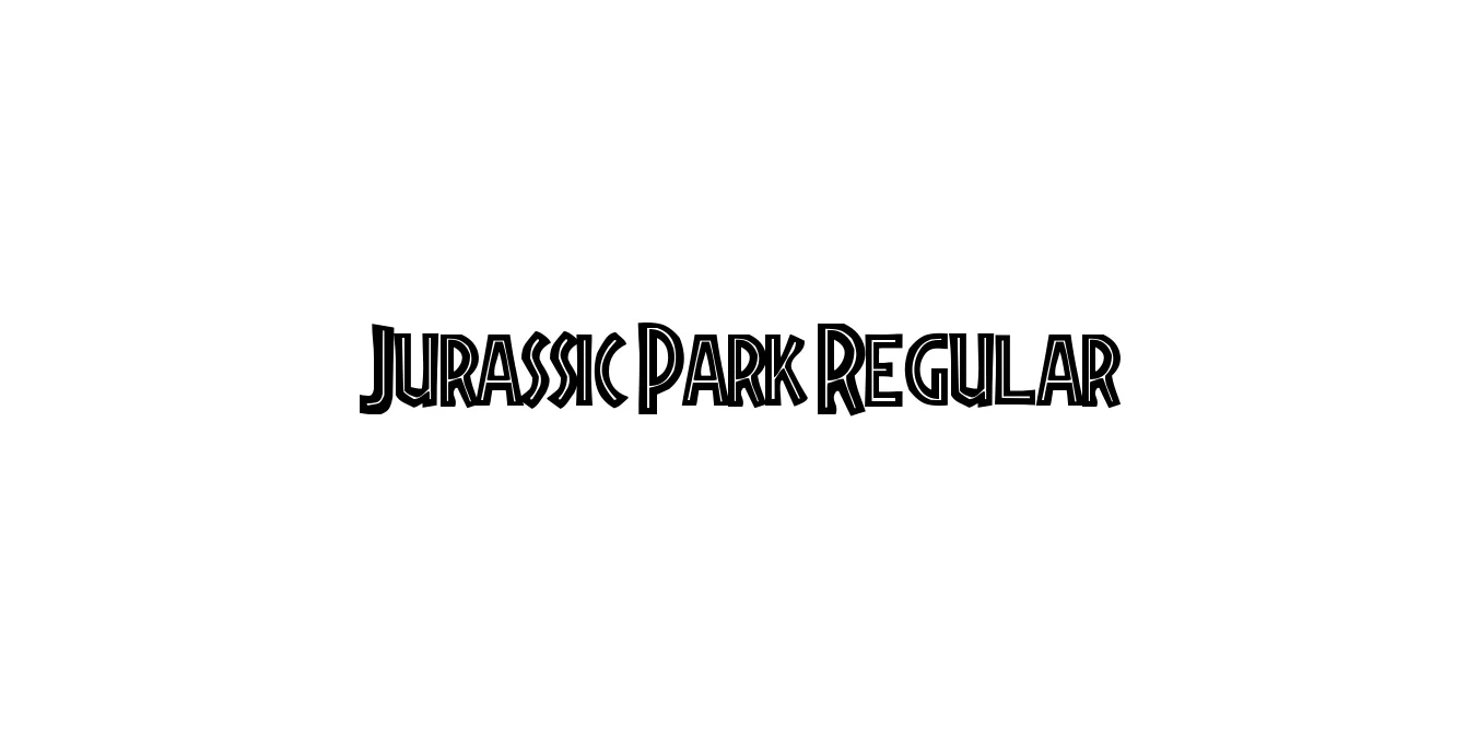 Jurassic Park Regular Font Preview